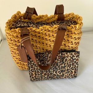 EXPRESS handbag with matching wallet.